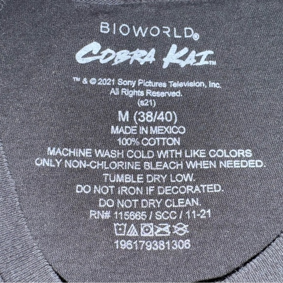 Cobra Kai Black Short Sleeve Tee - Picture 10 of 10